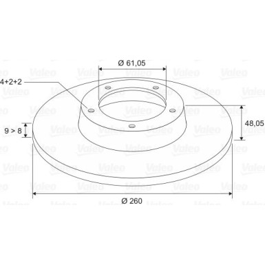 VALEO Bremsscheibe 197014