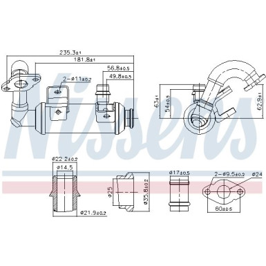 Kühler,Abgasrückführung | FORD Tourneo 02 | 989407