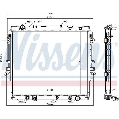 Wasserkühler PKW | Toyota Hilux VIII Aut. 15 | 606068