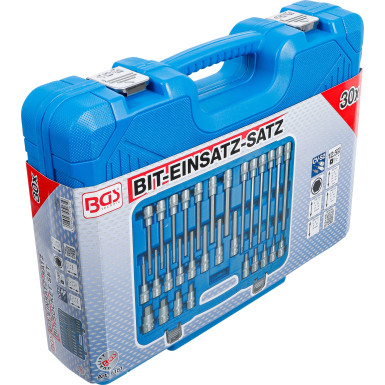 BGS Bit-Einsatz-Satz | Antrieb Innenvierkant 12,5 mm (1/2"""") | Innensechskant | 30-tlg | 5181