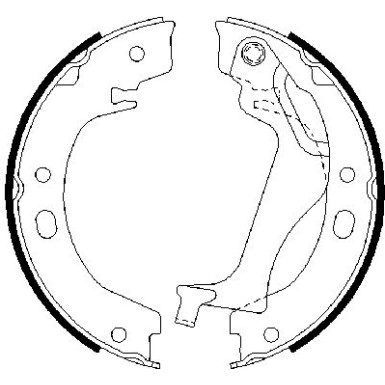 0 986 487 713 Bremsbackensatz, Feststellbremse 0 986 487 713 Bremsbackensatz, Feststellbremse