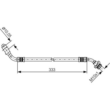 Bremsschlauch | NISSAN Terrano II, Terrano, Pathfinder | 1987481229