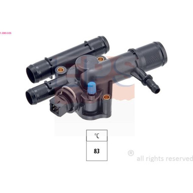 Thermostat, Kühlmittel Made in Italy - OE Equivalent 1.880.505