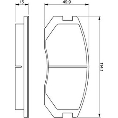 Bremsklötze | MITSUBISHI,DAIHATSU,NISSAN,PERODUA | 0 986 460 980