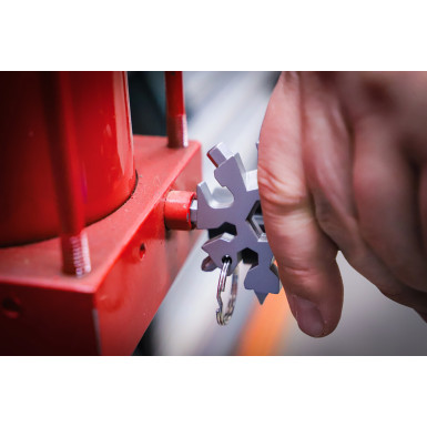 BGS Multifunktions-Werkzeug Schneeflocke 18-in-1 Edelstahl BGS Do it yourself 85880