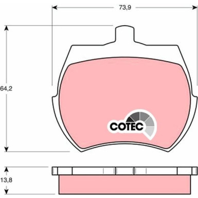 TRW Bremsbeläge GDB332