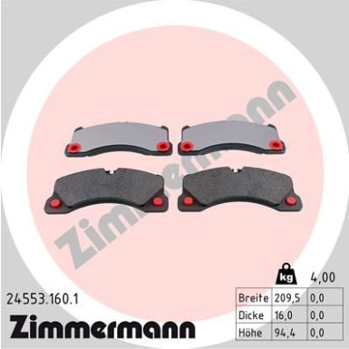 ZIMMERMANN Bremsbeläge