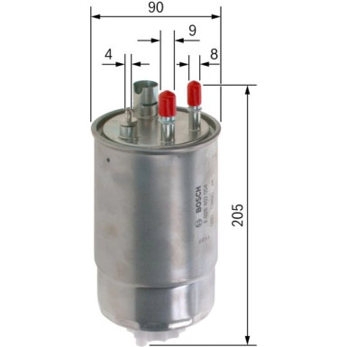 Kraftstofffilter | OPEL Meriva | F 026 402 054