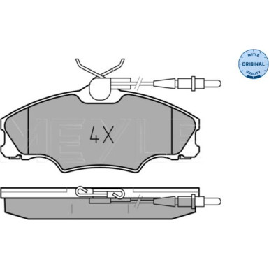 Bremsbelagsatz Peugeot S. 406 95-04 Mit Sensor | 025 217 2419/W