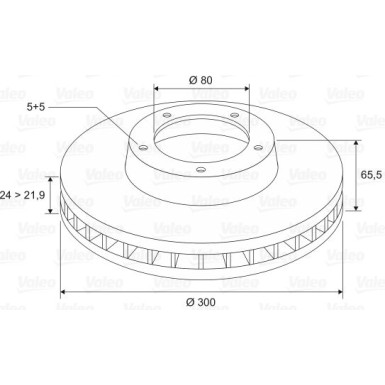 VALEO Bremsscheibe 197131