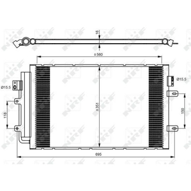 Kondensator, Klimaanlage EASY FIT 350083
