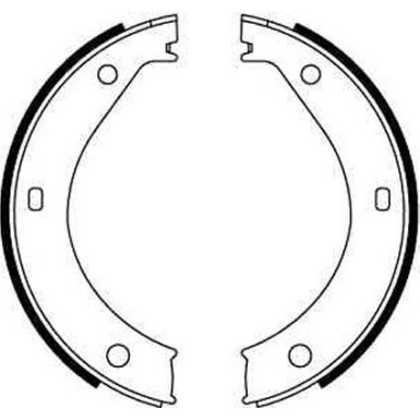 11 462 000 Bremsbacken | BMW E36,E28,E34,E23,E38,Z3 81 | GS8217