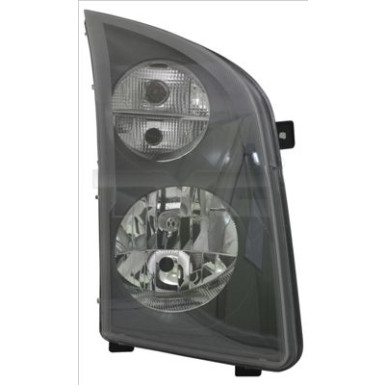 Scheinwerfer L H7/H7 +LWR +MOT +TGFL SCHWARZ | VW CRAFTER 6,13-12,16 | 20-12352-15-2