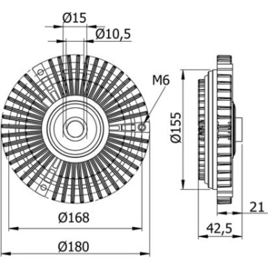 MAHLE Kupplung, Kühlerlüfter CFC 71 000S BEHR