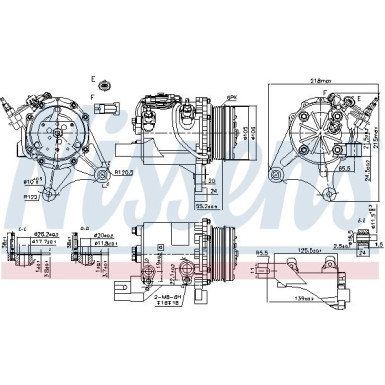 NISSENS Kompressor 890327 FIRST FIT