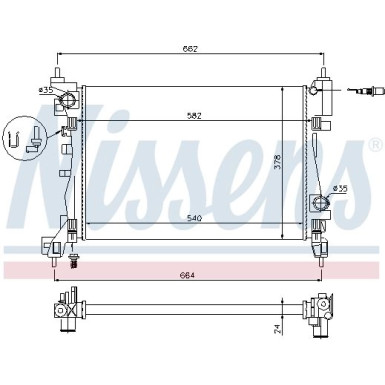 Wasserkühler PKW | Opel Adam/Corsa D/E 06 | 630743