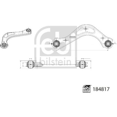 LENKER, RADAUFHÄNGUNG FE184817