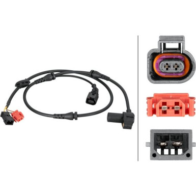 HELLA Sensor, Raddrehzahl HELLA Sensor, Raddrehzahl