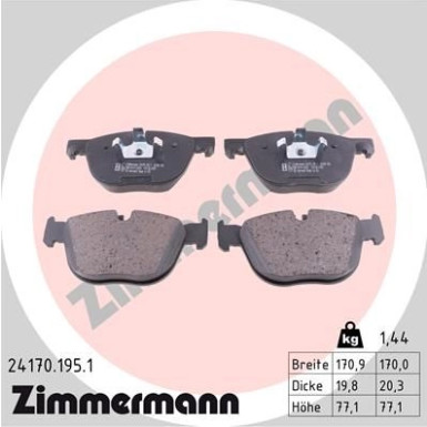 ZIMMERMANN Bremsbeläge ZIMMERMANN Bremsbeläge