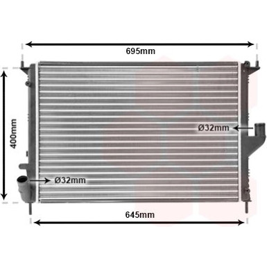 VAN WEZEL Kühler, Motorkühlung 43002477 VAN WEZEL Kühler, Motorkühlung 43002477