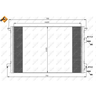 Kondensator, Klimaanlage EASY FIT 35516