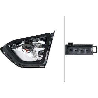 HECKLEUCHTE HELLA | OPEL CROSSLAND 17 | 2TZ 015 694-111 HECKLEUCHTE HELLA | OPEL CROSSLAND 17 | 2TZ 015 694-111