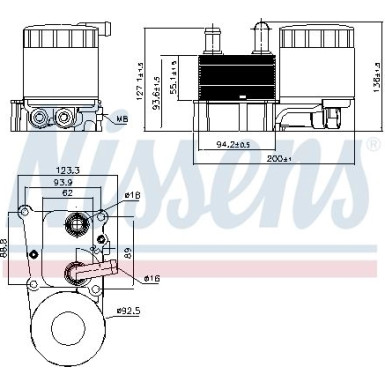 Ölkühler PKW | FORD FOCUS 98- 1.8 TD | 90696