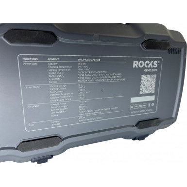 ROOKS Super Boost 12V Starthilfe und Kompressor – 2000A Leistung