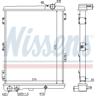 Wasserkühler PKW | AUDI 90 5 CYL 83-94 | 604411