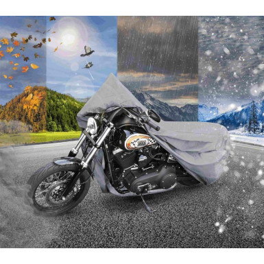 Motorradgarage Grösse L | PVC - 250x100x130cm Chopper grau | 41090 Motorradgarage Grösse L | PVC - 250x100x130cm Chopper grau | 41090