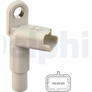 DELPHI Sensor, Nockenwellenposition SS12297-12B1 DELPHI Sensor, Nockenwellenposition SS12297-12B1