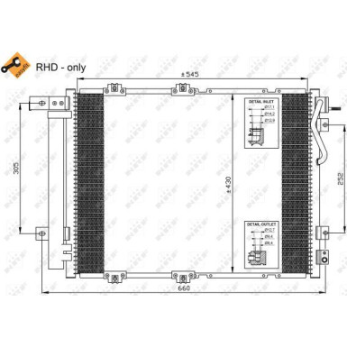 Kondensator, Klimaanlage EASY FIT 35519