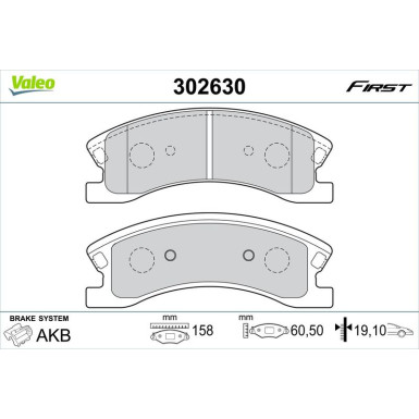 VALEO Bremsbeläge VALEO Bremsbeläge