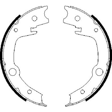 0 986 487 679 Bremsbackensatz, Feststellbremse 0 986 487 679 Bremsbackensatz, Feststellbremse