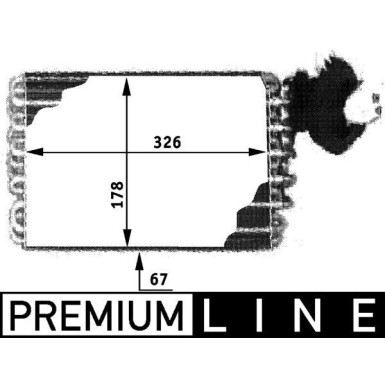MAHLE Verdampfer, Klimaanlage | AE 32 000P