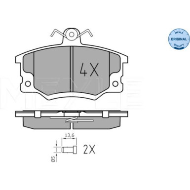 Bremsbelagsatz Fiat P. Punto/Tempra/Tipo/Uno 90- Mit Sensor | 025 208 3317/W