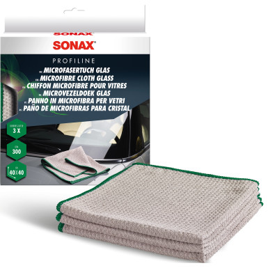 Sonax Microfasertuch Glas 3 Stk MicrofaserTuch Glas 04515410