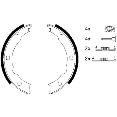 Bremsbacken | PEUGEOT | 0 986 487 579