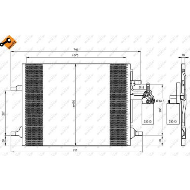 Kondensator, Klimaanlage | 35930