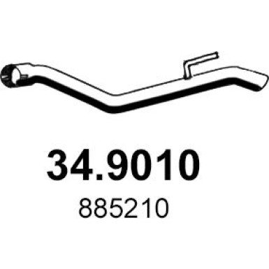 Abgasrohr | CHEVROLET Cruze,OPEL 09 | 34.9010
