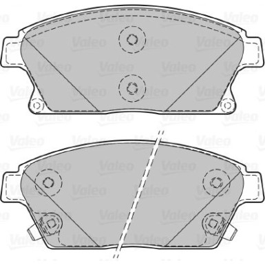 VALEO Bremsbeläge 601070 VALEO Bremsbeläge 601070