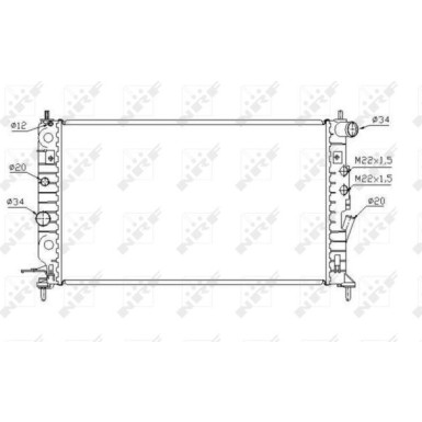 NRF Motorkühler | 58288