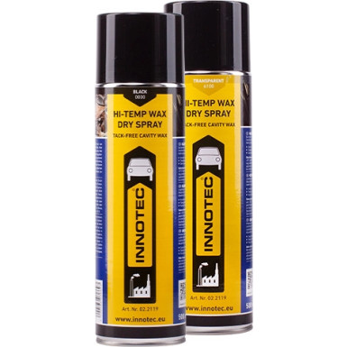 Innotec Hi-Temp Wax Dry Spray Schwarz (0000) 500 ml 02.2119.0000