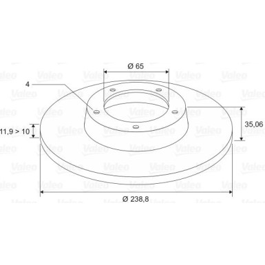 VALEO Bremsscheibe VALEO Bremsscheibe