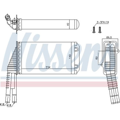 Heizkühler PKW | Peugeot 107 05 | 72953