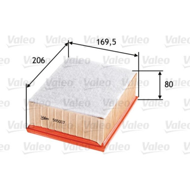 VALEO Luftfilter | 585007