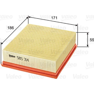 VALEO Luftfilter | 585314