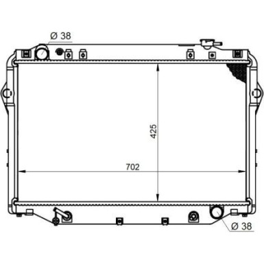 NRF Motorkühler 596712