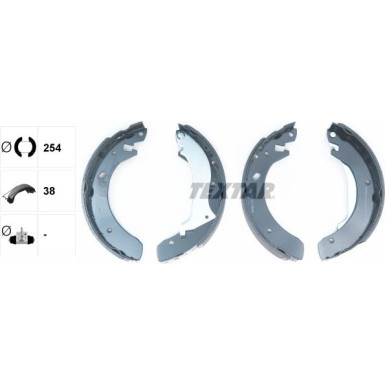 Bremsbacken Land Rover Freelander 98- 254X38 | 91055600