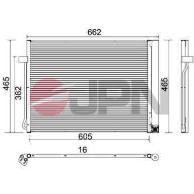 JPN Kondensator, Klimaanlage 60C9083-JPN JPN Kondensator, Klimaanlage 60C9083-JPN